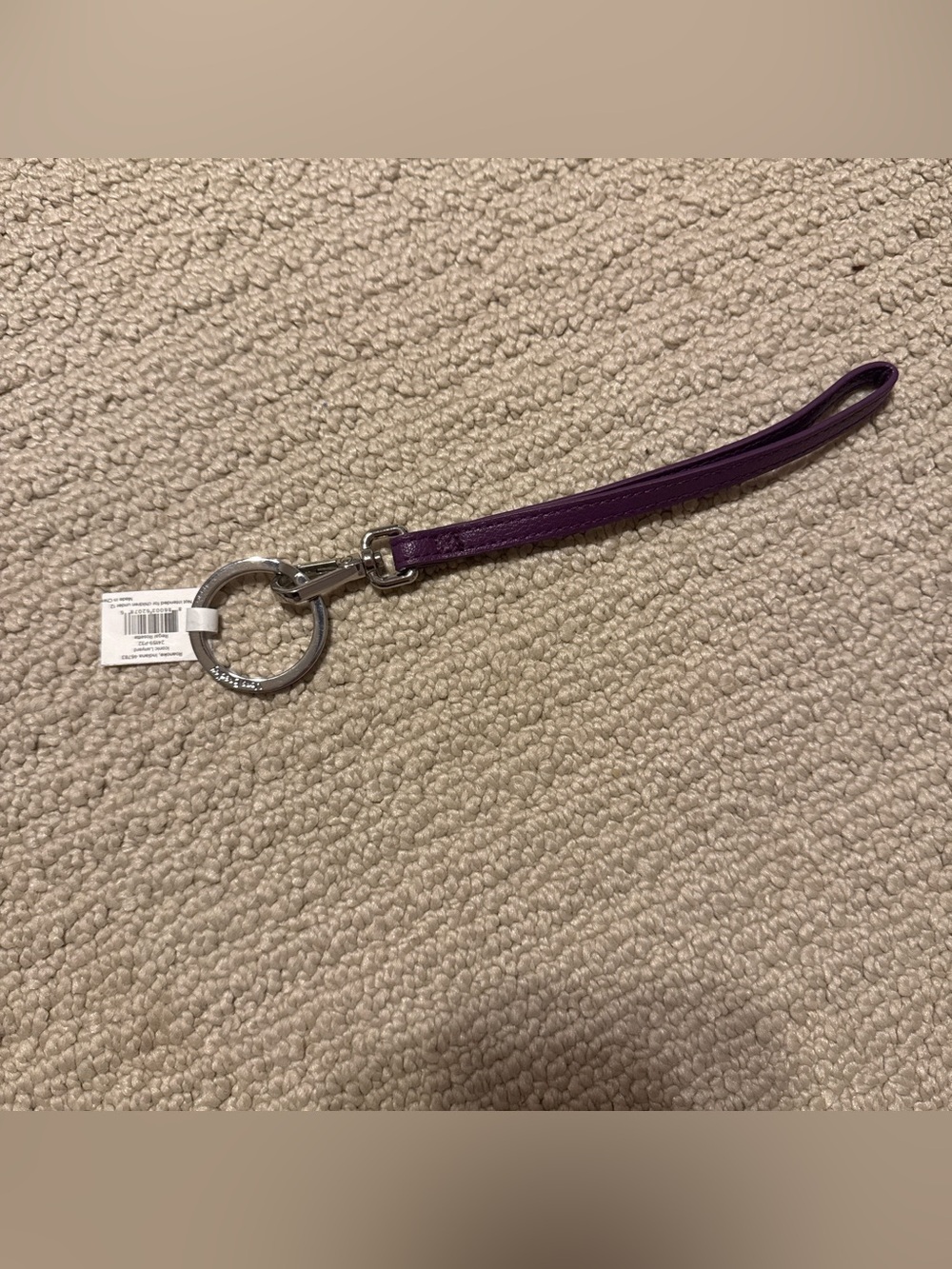 Vera Bradley Purple Key Ring Lanyard